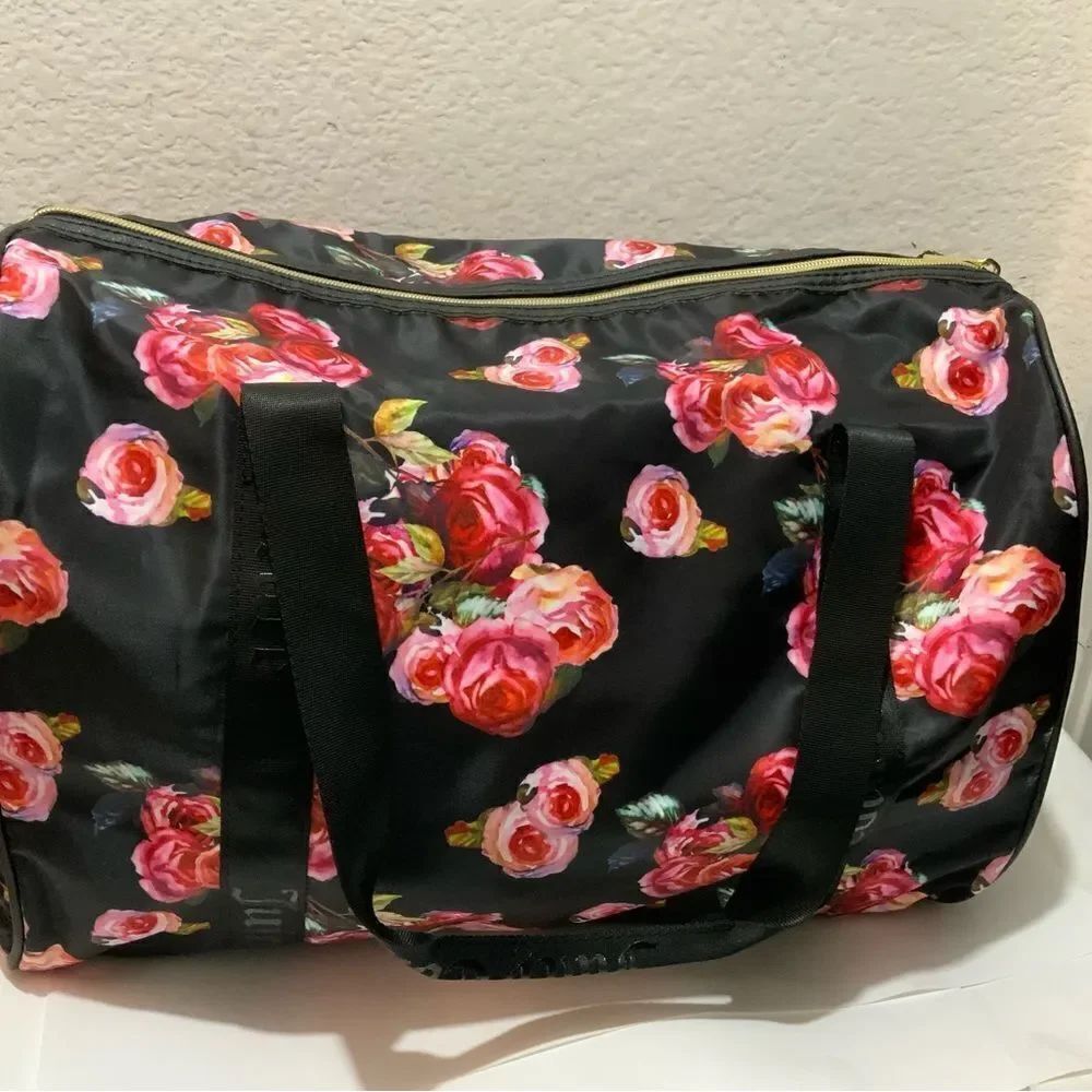 Juicy Couture Sport printed convertible weekender duffle bag